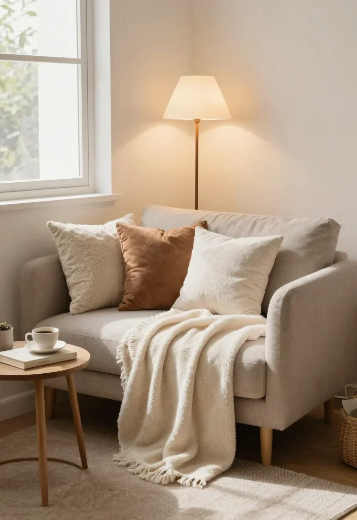 15 Sofa Setting in Living Room Ideas for Balanced Layouts - 15. Cozy Sofa Nooks for Relaxation 1