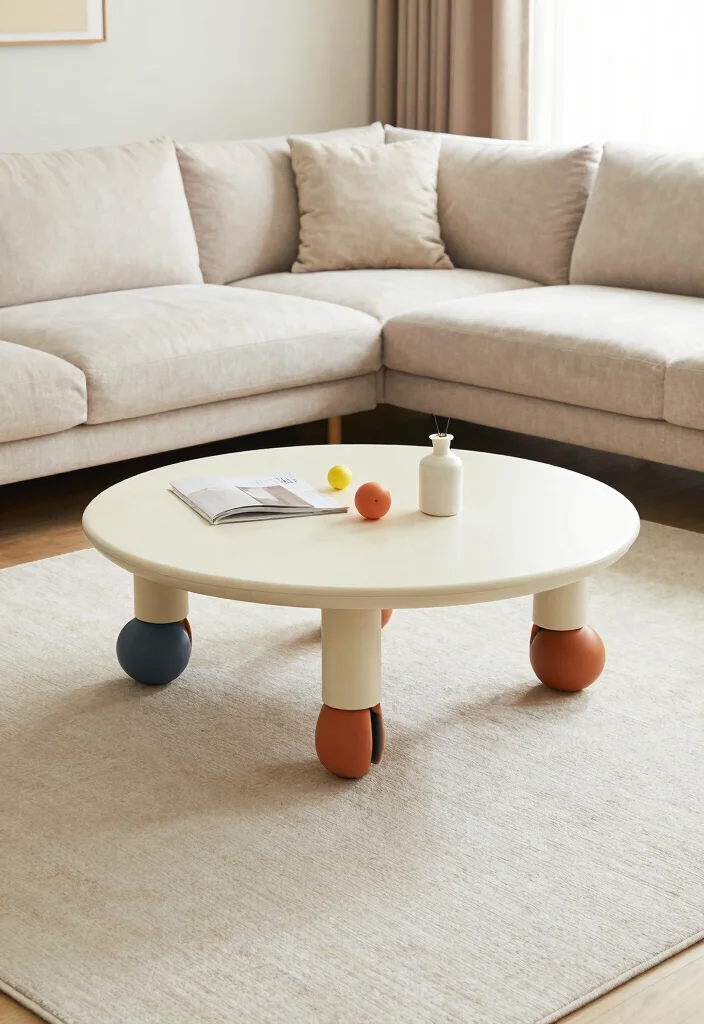15 Table in Living Room Ideas for Everyday Practical Style - 10. Coffee Tables with Wheels 1