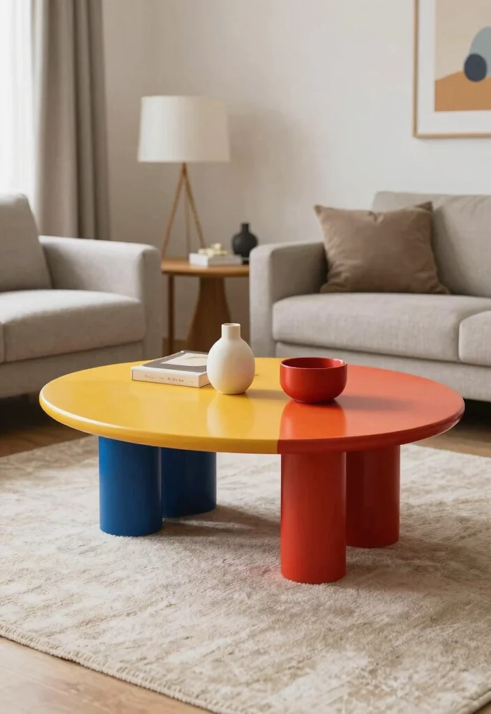 15 Table in Living Room Ideas for Everyday Practical Style - 13. Statement Tables 1