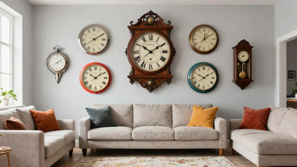 15 Wall Clock Living Room Ideas: Functional Decor