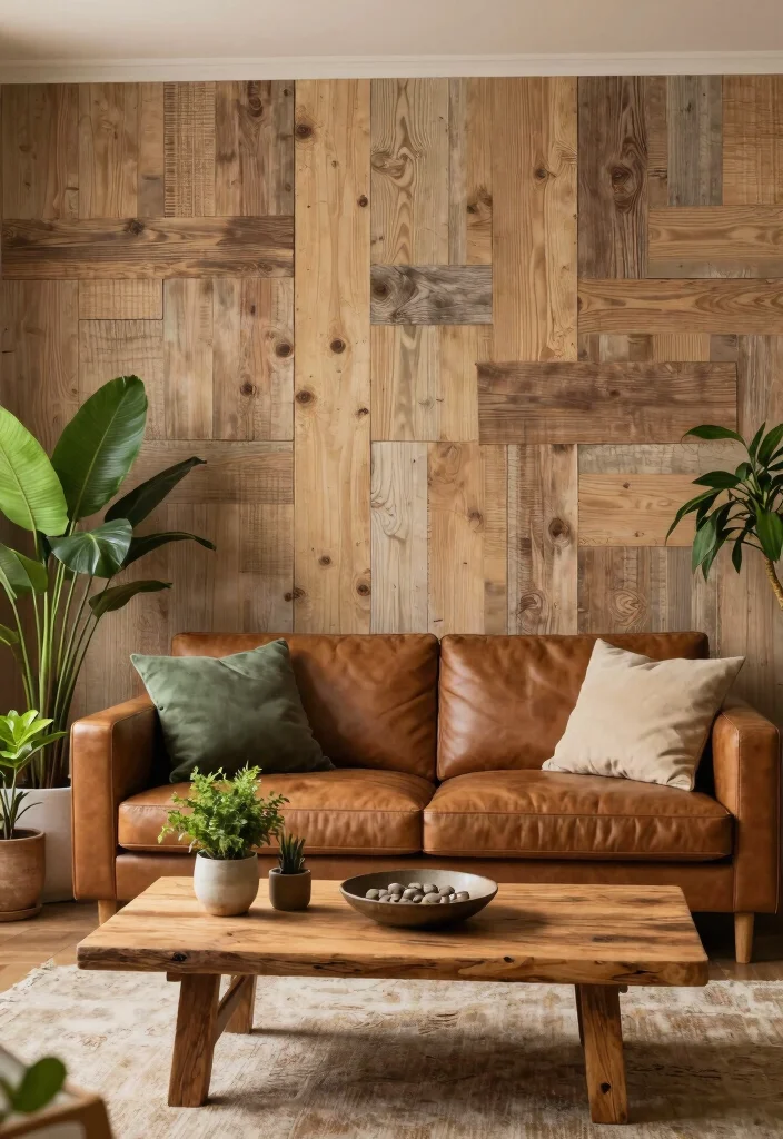 16 3D Wallpaper for Living Room Ideas: Depth and Drama - 2. Nature-Inspired Textures 1