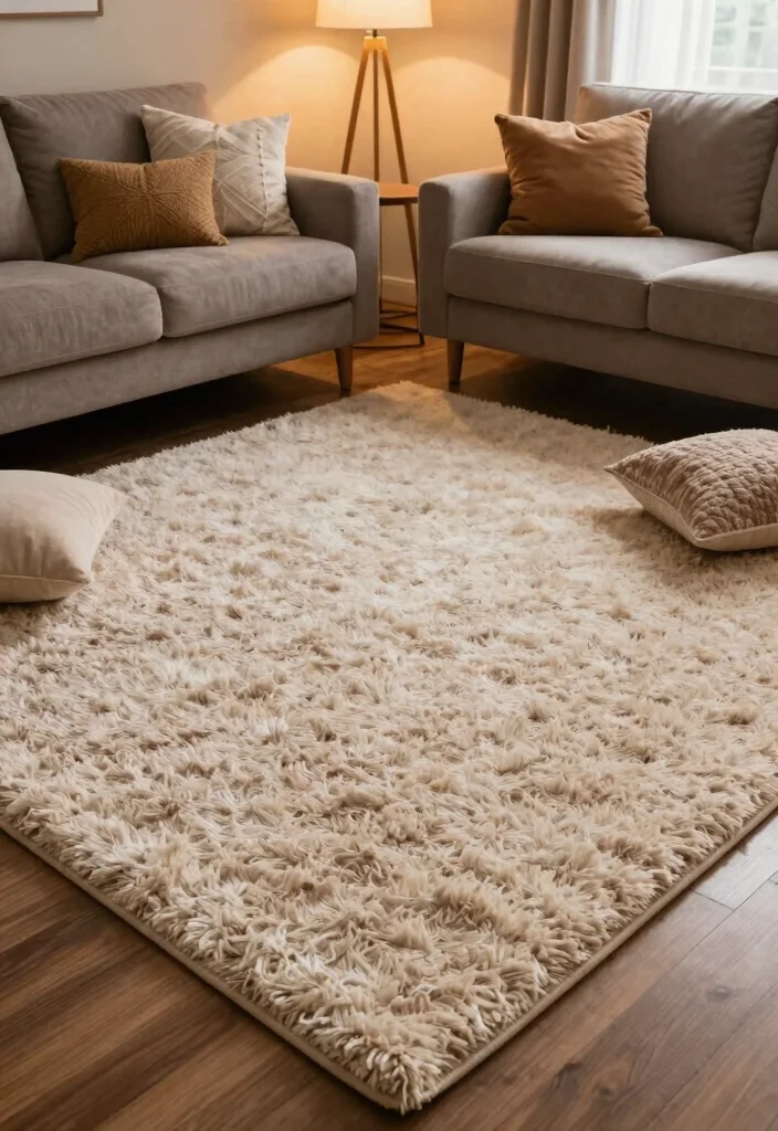 16 Best Rugs for Living Room That Elevate Any Space - 15. Shag Rug 1