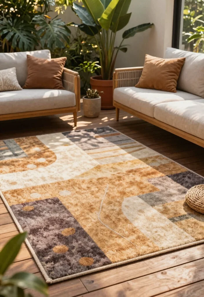 16 Best Rugs for Living Room That Elevate Any Space - 16. Indoor-Outdoor Rug 1
