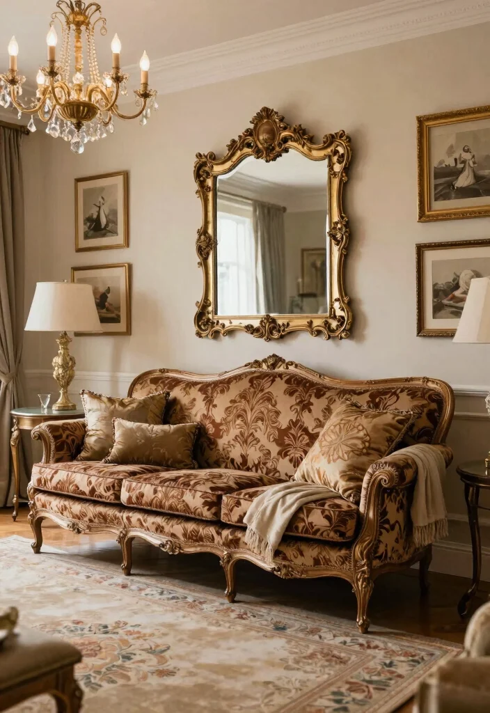16 French Sofa Living Room Ideas: Elegant European Charm - 9. Timeless Elegance 1