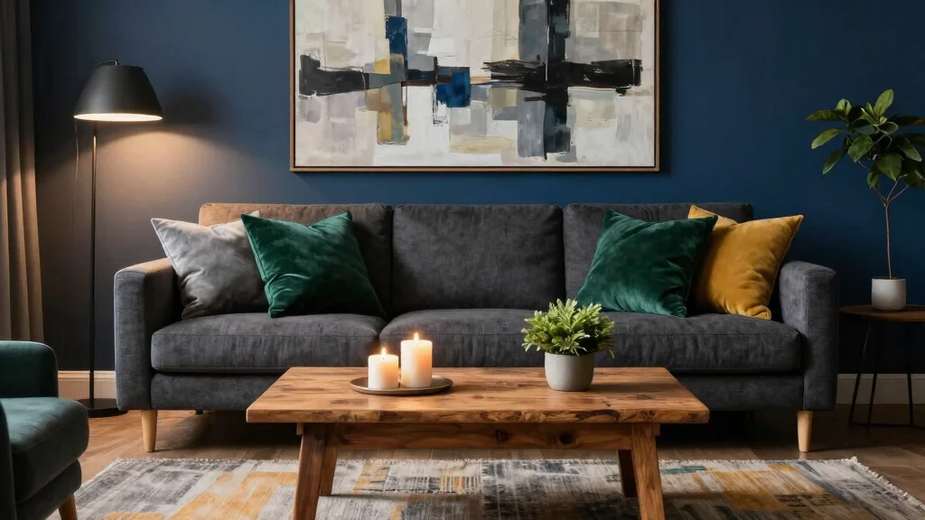 17 Charcoal Sofa Living Room Color Palettes: Moody Chic