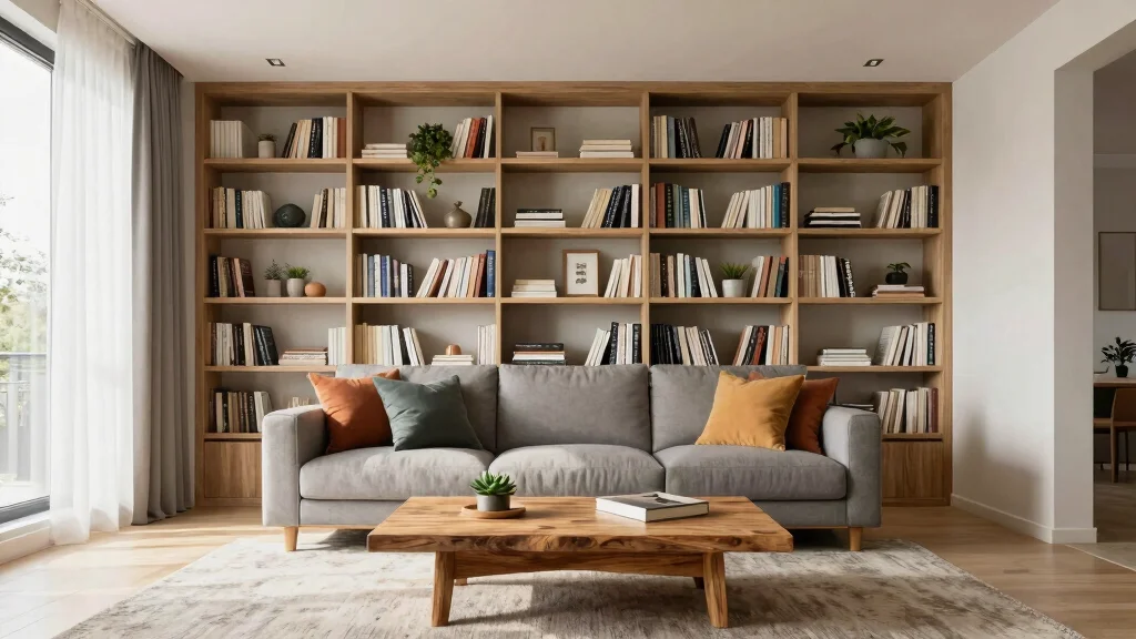17 Full Wall Bookshelf Living Room Ideas: Library Chic