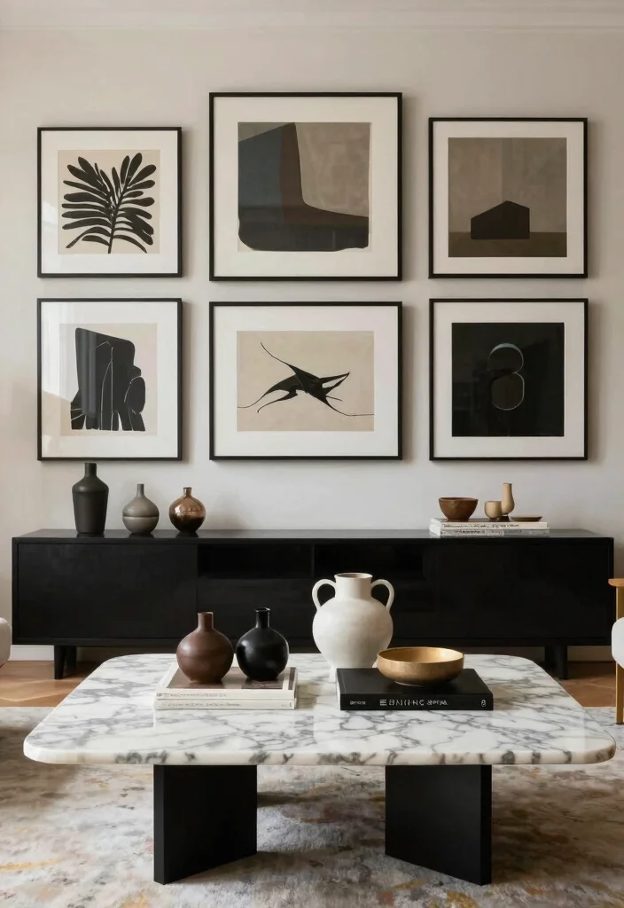17 Marble Coffee Table Living Room Ideas Timeless Elegance - 16. Gallery Style 1