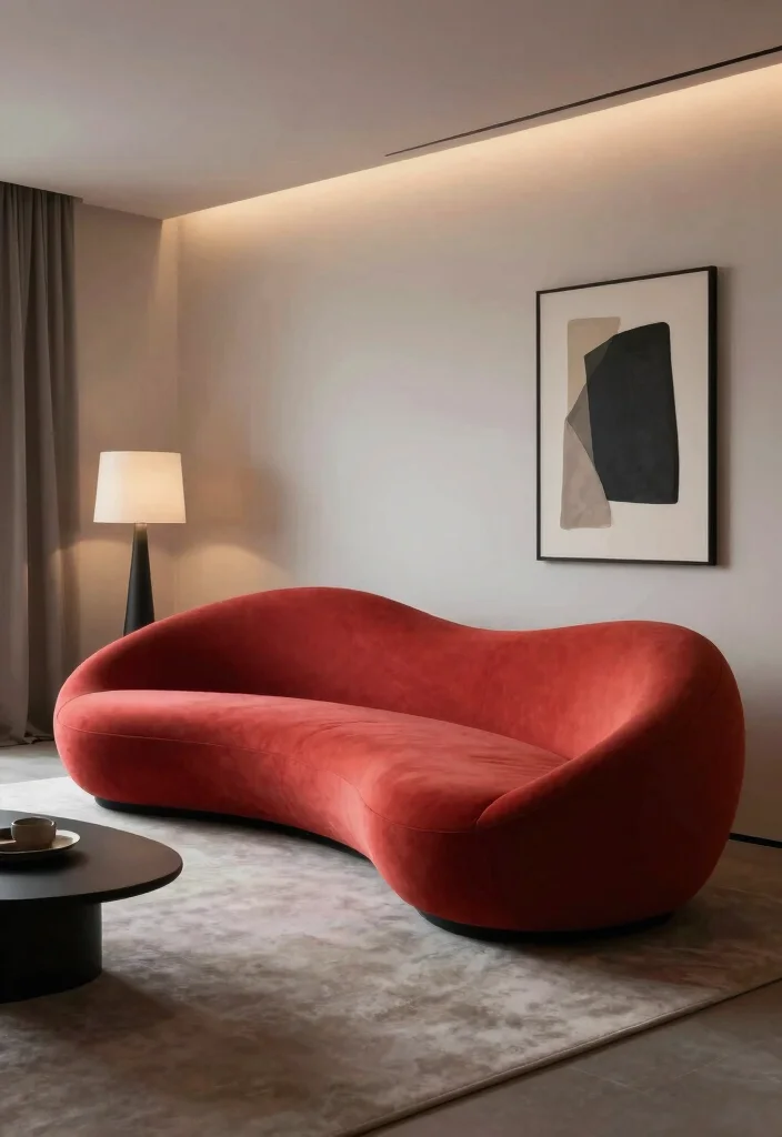 17 Modern Sofa Designs for Living Room: Sleek New Looks - 14. Futuristic Flair 1