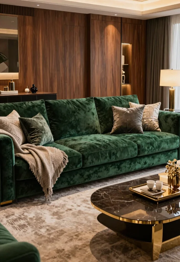 17 Modern Sofa Designs for Living Room: Sleek New Looks - 3. Eco-luxury Lounge 1