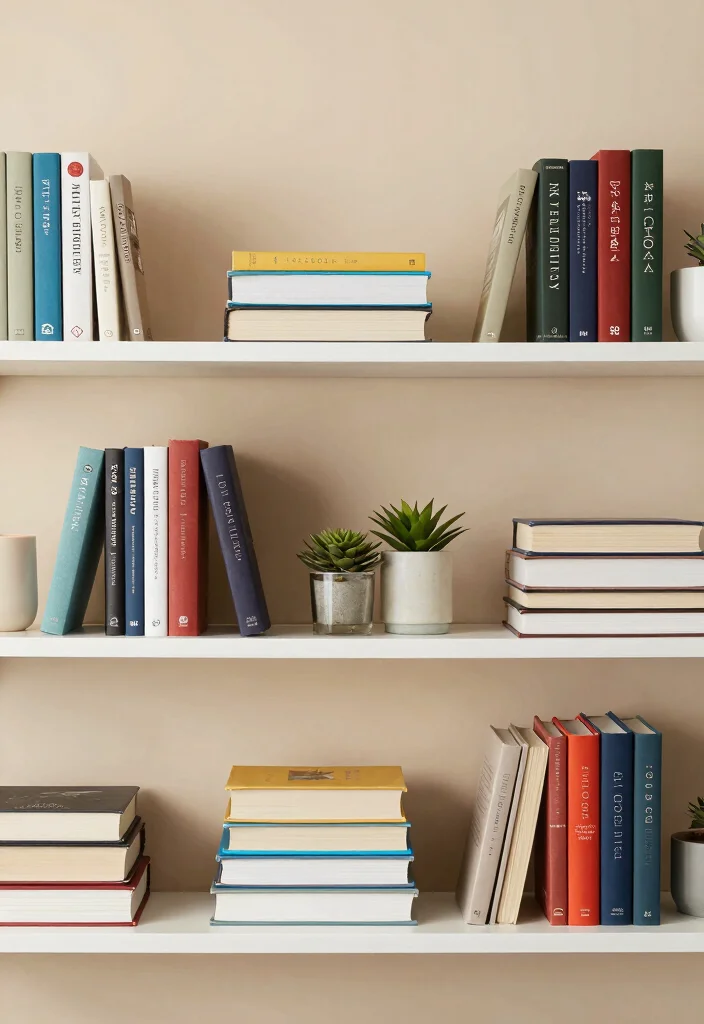 17 Styling Shelves Living Room Ideas Designer Approved Tips - 7. Use Books as Decor 1