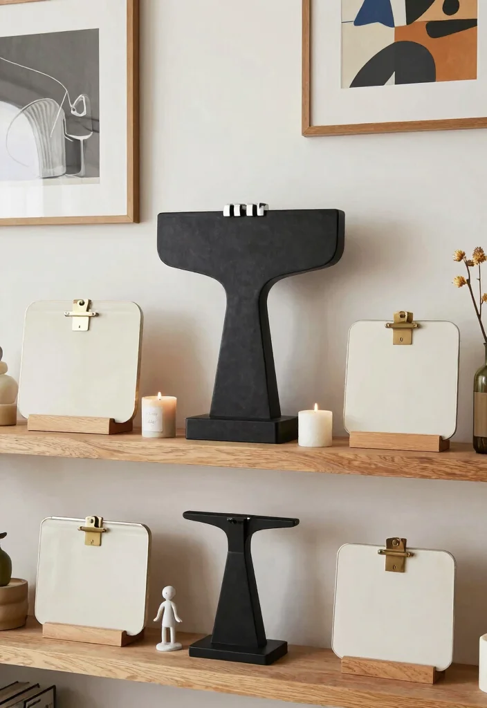 17 Styling Shelves Living Room Ideas Designer Approved Tips - 8. Play with Scale 1