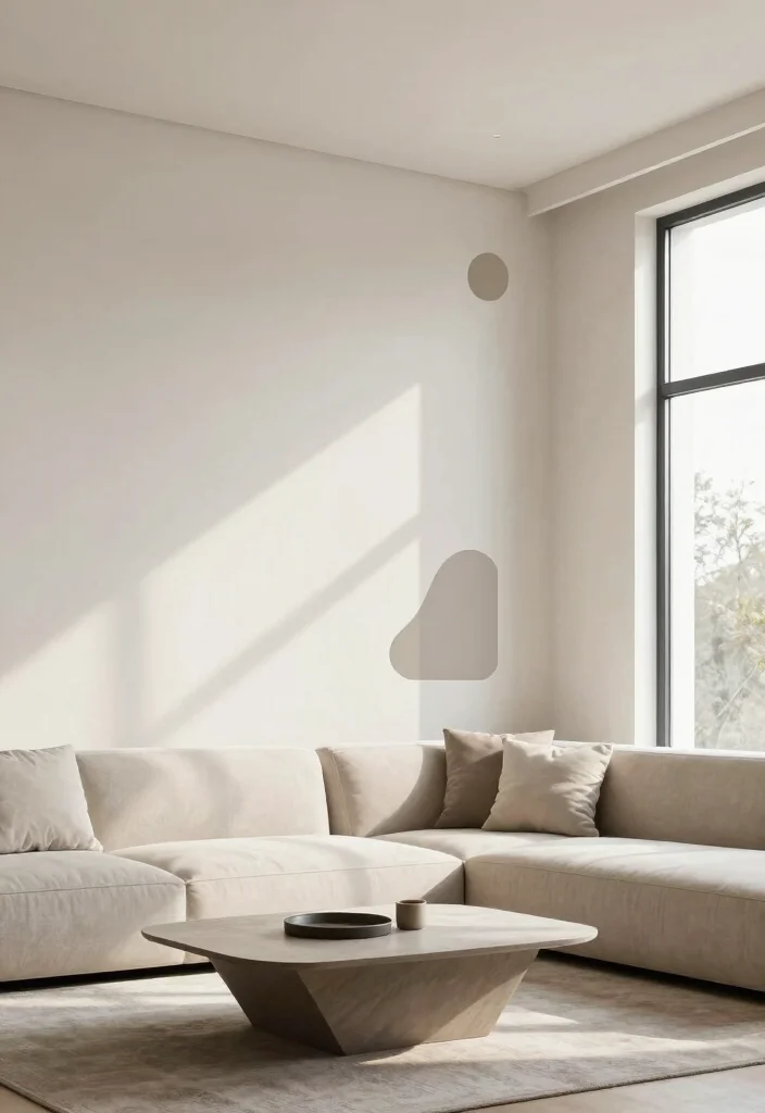 17 Wall Stickers Living Room Wallpapers Easy Style Upgrade - 5. Minimalist Shapes 1