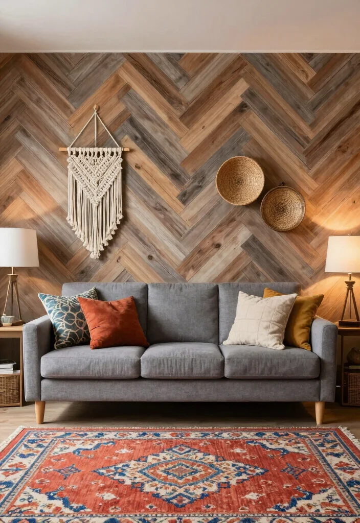 18 Accent Walls Living Room Ideas: Bold Design Statements - 2. Textured Wall Panels for Depth 1