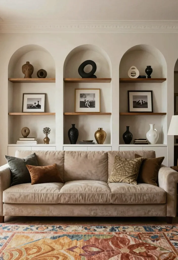18 Arched Built Ins Living Room Ideas Architectural Beauty - 5. Decorative Accents to Enhance Architecture 1
