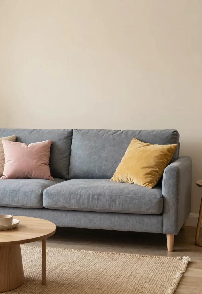 18 Blue Sofa Living Room Colour Schemes: Fresh Stylish Palettes - 8. Soft Neutrals with a Twist 1