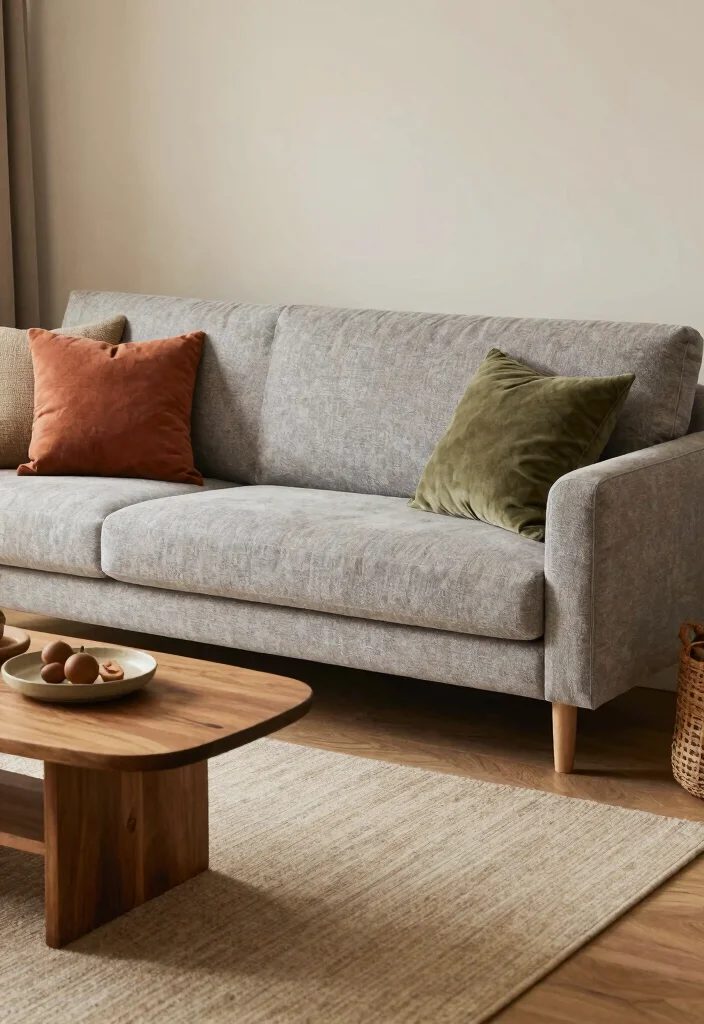 18 Boucle Sofa Living Room Ideas: Cozy Modern Trends - 15. Warmth with Earthy Tones 1