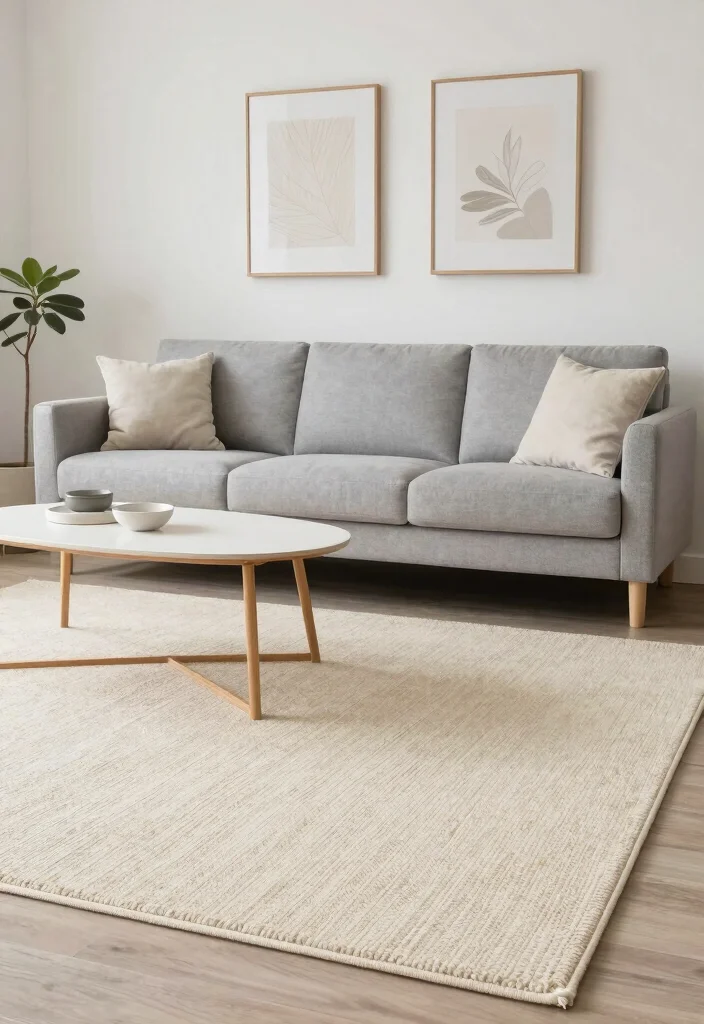 18 Layered Rugs Living Room Ideas for Cozy Vibes - 11. Textured Neutrals 1