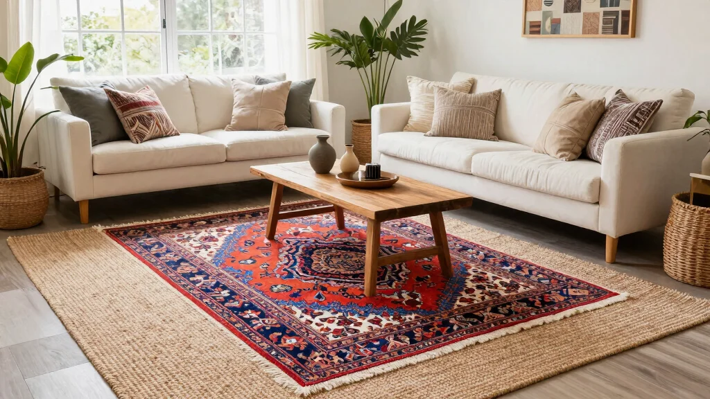 18 Layered Rugs Living Room Ideas for Cozy Vibes