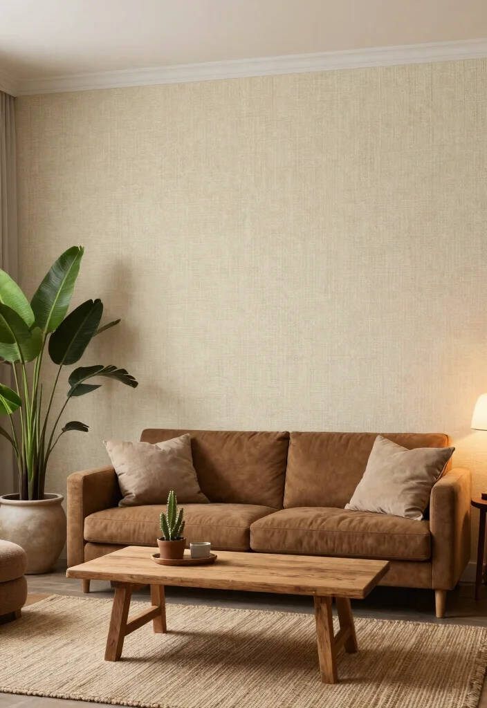 18 Wallpaper in Living Room Ideas Trend Forward Looks - 2. Natural Textured Wallpapers 1