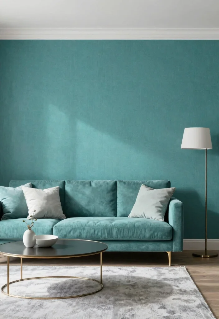 18 Wallpaper in Living Room Ideas Trend Forward Looks - 5. Monochromatic Color Schemes 1