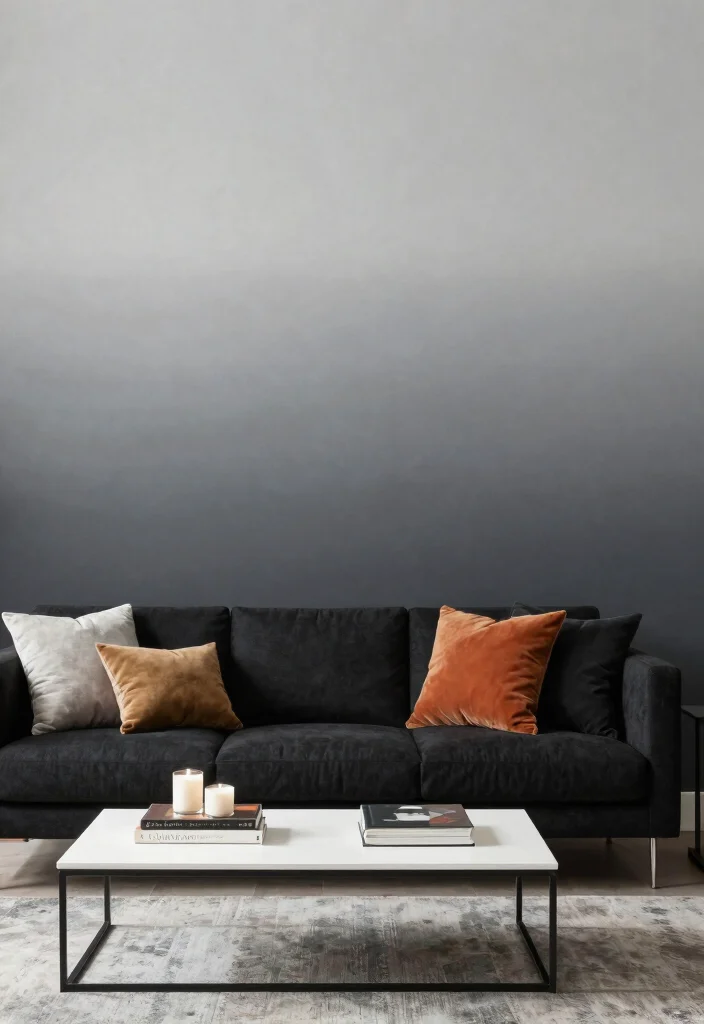 18 Wallpaper in Living Room Ideas Trend Forward Looks - 6. Striking Ombre Designs 1