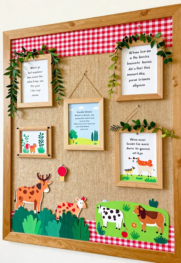 12 Farmhouse Classroom Decor Ideas on a Teacher Budget - 2. Farm-Themed Bulletin Boards 1