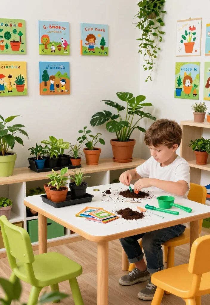 12 Farmhouse Classroom Decor Ideas on a Teacher Budget - 8. Garden-Themed Learning Materials 1