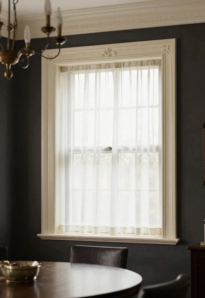 12 Farmhouse Window Trim Ideas That Work With Vinyl Windows - 4. Decorative Molding 1
