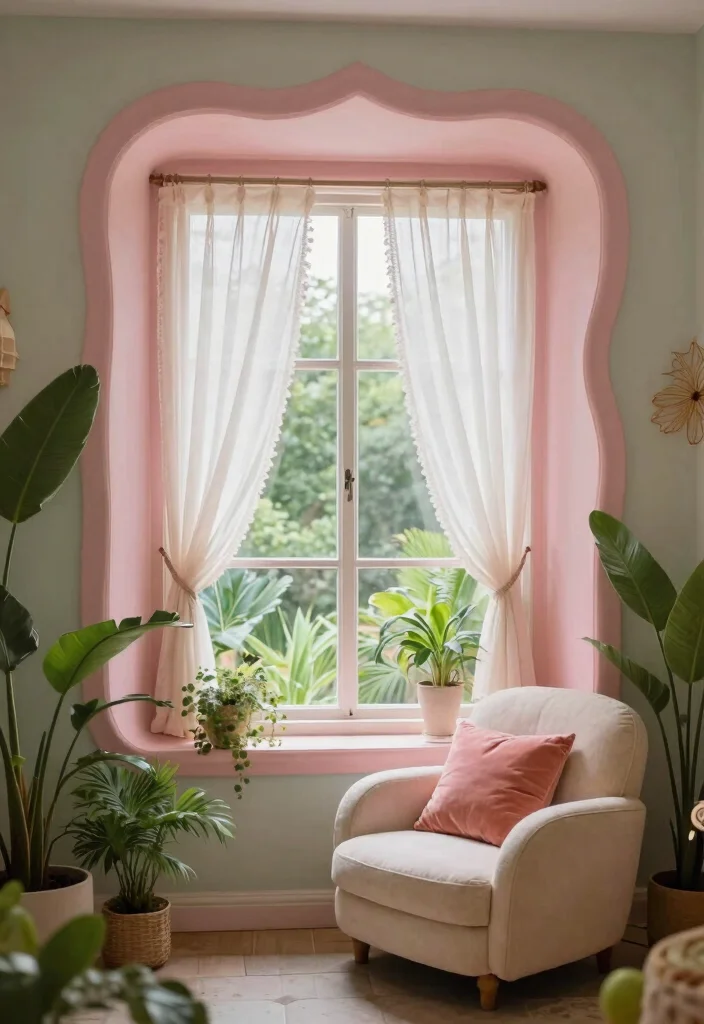12 Farmhouse Window Trim Ideas That Work With Vinyl Windows - 6. Curved Trim for a Soft Look 1