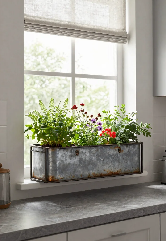 12 Farmhouse Window Trim Ideas That Work With Vinyl Windows - 9. Industrial-Style Window Boxes 1