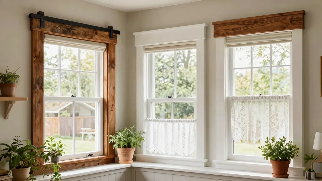 12 Farmhouse Window Trim Ideas That Work With Vinyl Windows