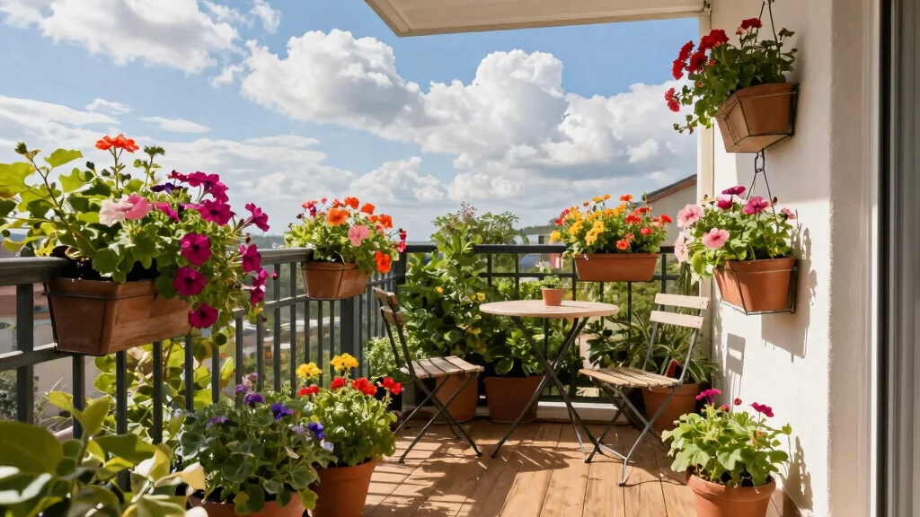 12 Flower Balcony Concepts for Renters Who Can't Drill