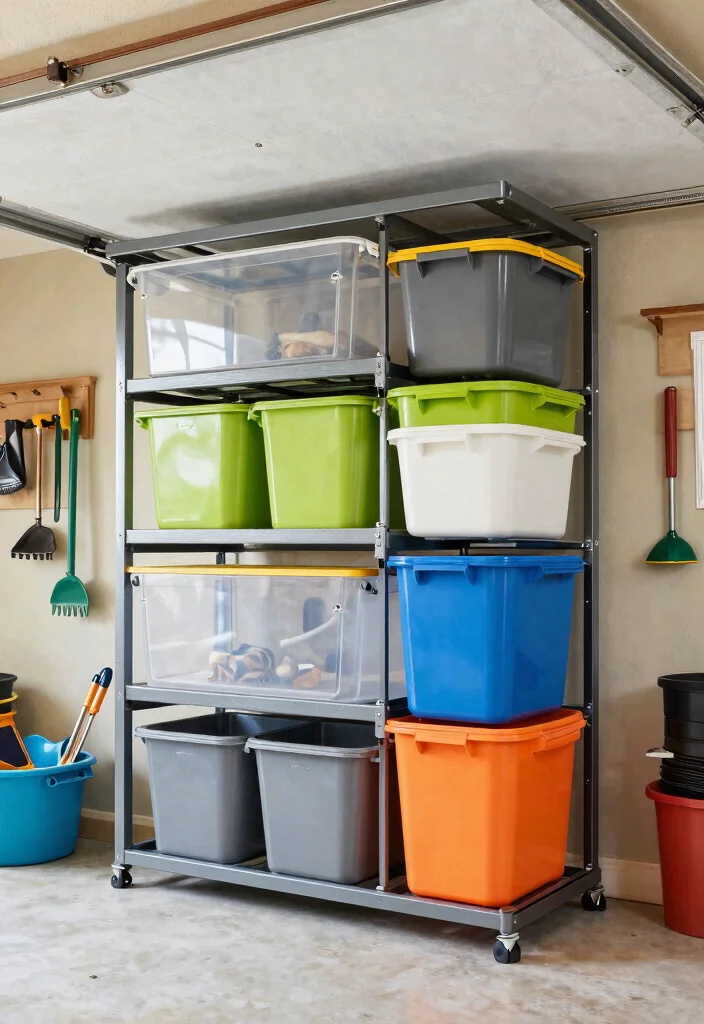 12 Garage Ceiling Storage Ideas That Hold Heavy Bins Securely - 1. Heavy-Duty Overhead Racks 1