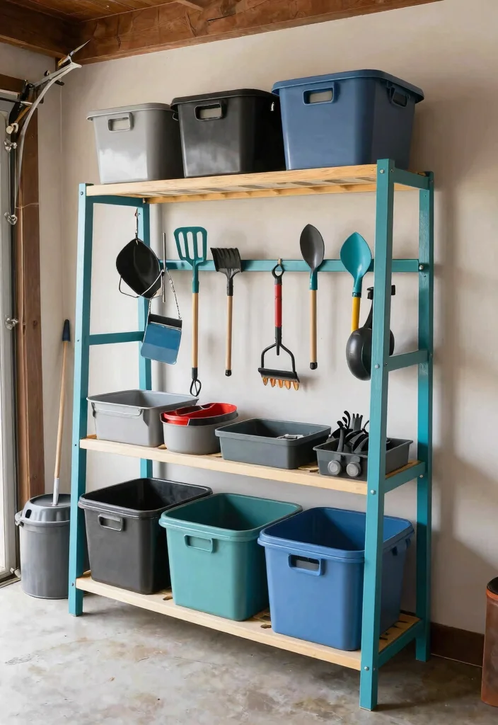 12 Garage Ceiling Storage Ideas That Hold Heavy Bins Securely - 10. Use of Fishing Gear Racks 1