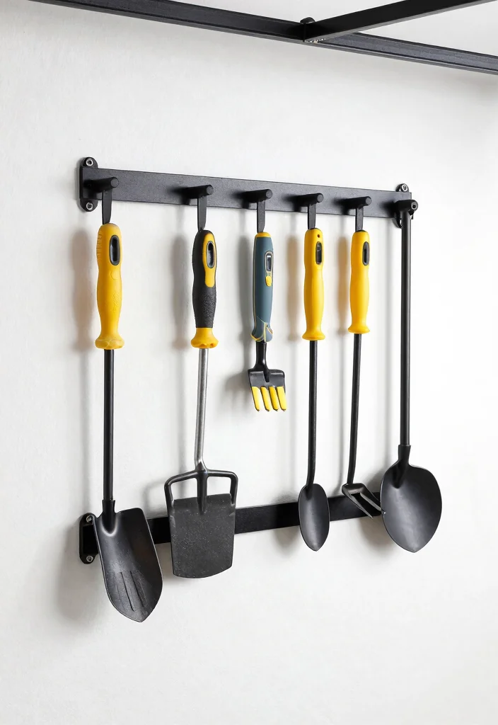 12 Garage Ceiling Storage Ideas That Hold Heavy Bins Securely - 12. Magnetic Tool Strips 1