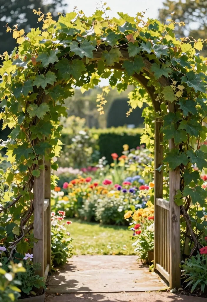 12 Grape Vine Trellis Ideas That Support Heavy Fruit Without Collapsing - 9. Archway Trellis 1