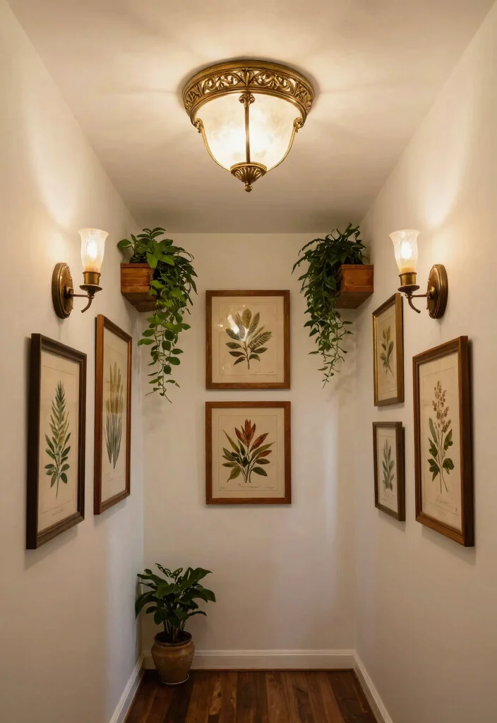 12 Hallway Ceiling Lights That Brighten Narrow Dark Spaces - 2. Vintage Charm with Ornate Ceiling Fixtures 1