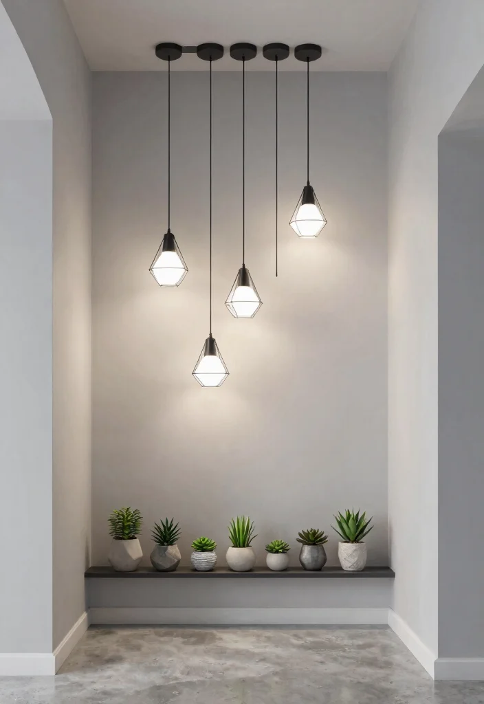12 Hallway Ceiling Lights That Brighten Narrow Dark Spaces - 3. Modern Pendant Lights with a Twist 1