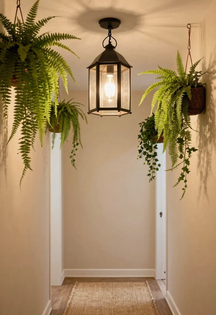 12 Hallway Ceiling Lights That Brighten Narrow Dark Spaces - 5. Charming Lantern-Style Ceiling Lights 1