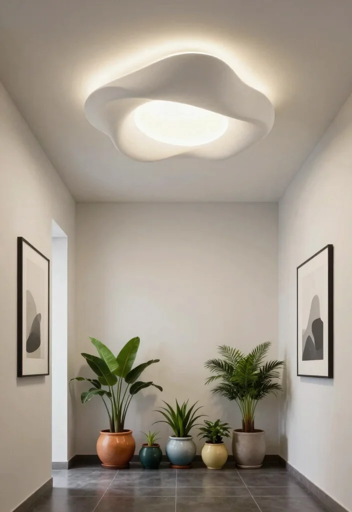 12 Hallway Ceiling Lights That Brighten Narrow Dark Spaces - 6. Artistic Sculptural Ceiling Lights 1