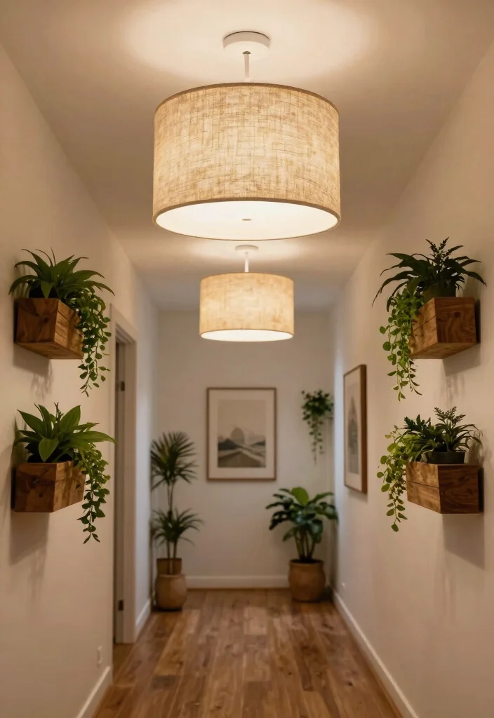 12 Hallway Ceiling Lights That Brighten Narrow Dark Spaces - 9. Chic Drum Shade Ceiling Lights 1