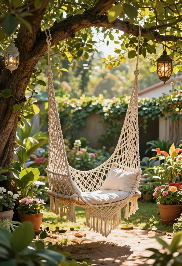 12 Outdoor Swings for Adults That Support Full Weight Safely - 3. Eco-Friendly Macrame Swing 1