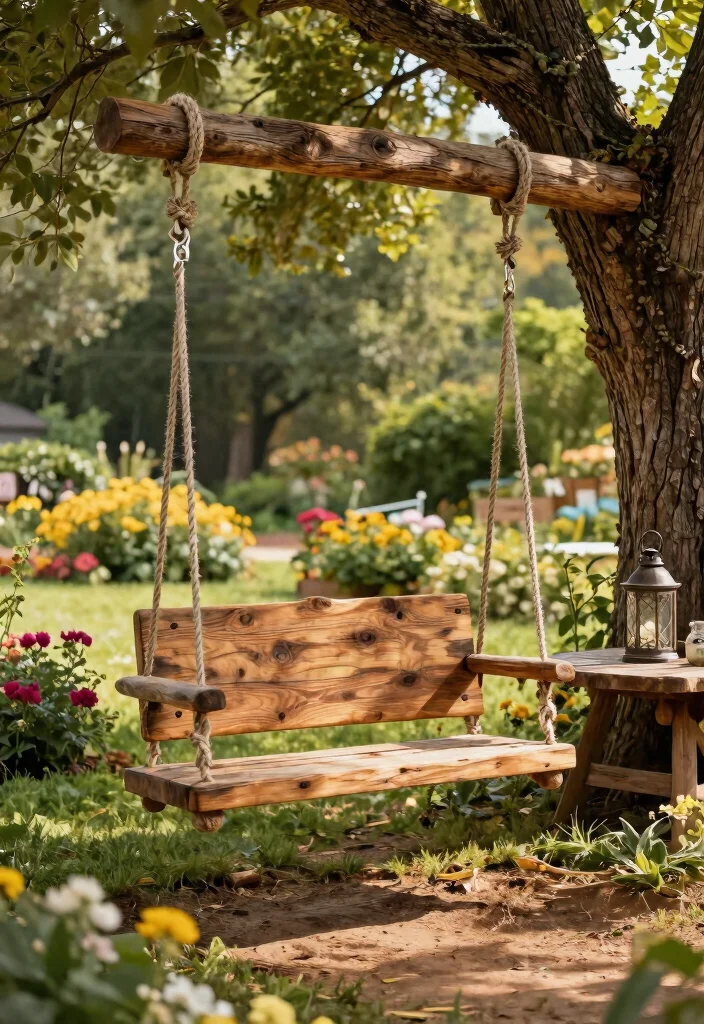 12 Outdoor Swings for Adults That Support Full Weight Safely - 9. Rustic Barnwood Swing 1