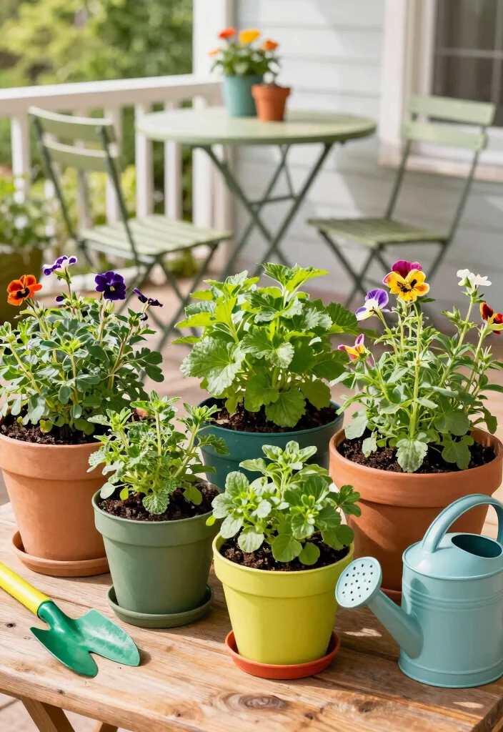 12 Spring Porch Decor Ideas That Transition Easily From Winter - 2. Create a DIY Herb Garden 1