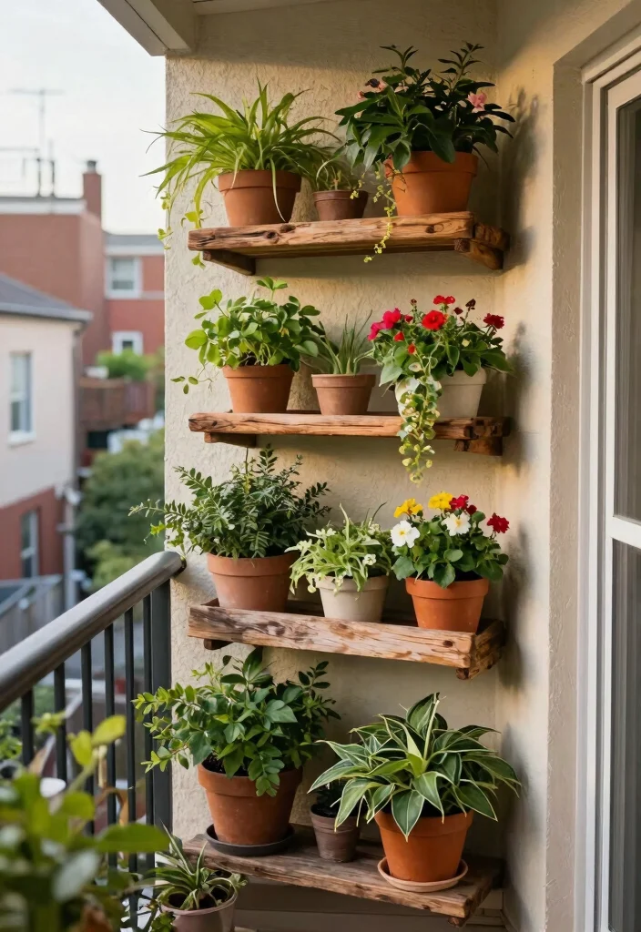 12 Tiny Porch Decorating Ideas That Make 4x6 Spaces Feel Cozy - 1. Embrace Vertical Gardening 1