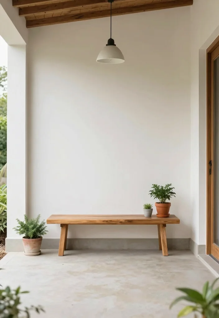 12 Tiny Porch Decorating Ideas That Make 4x6 Spaces Feel Cozy - 12. Think Minimalist 1