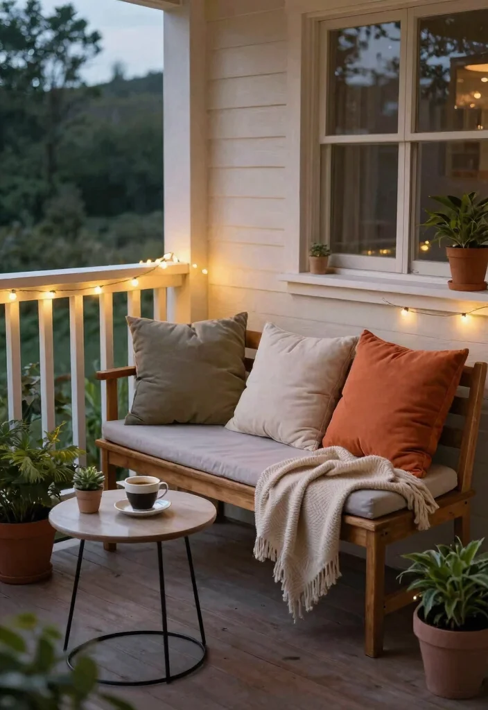 12 Tiny Porch Decorating Ideas That Make 4x6 Spaces Feel Cozy - 2. Cozy Seating Arrangements 1