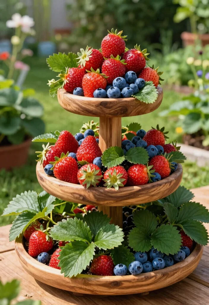 14 Block Planter Concepts That Stack Easily Without Mortar or Glue - 9. Tiered Fruit Planters 1