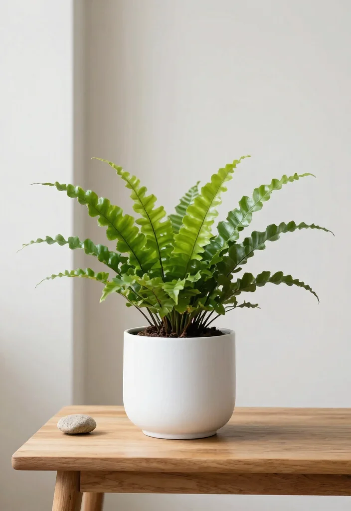 14 Boston Fern Planter Ideas That Keep Soil Moist Longer - 1. Modern Minimalist Ceramic Pots 1
