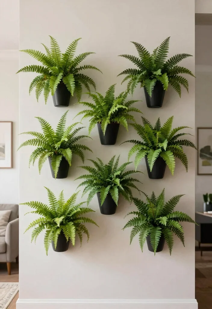 14 Boston Fern Planter Ideas That Keep Soil Moist Longer - 11. Wall-Mounted Planters 1